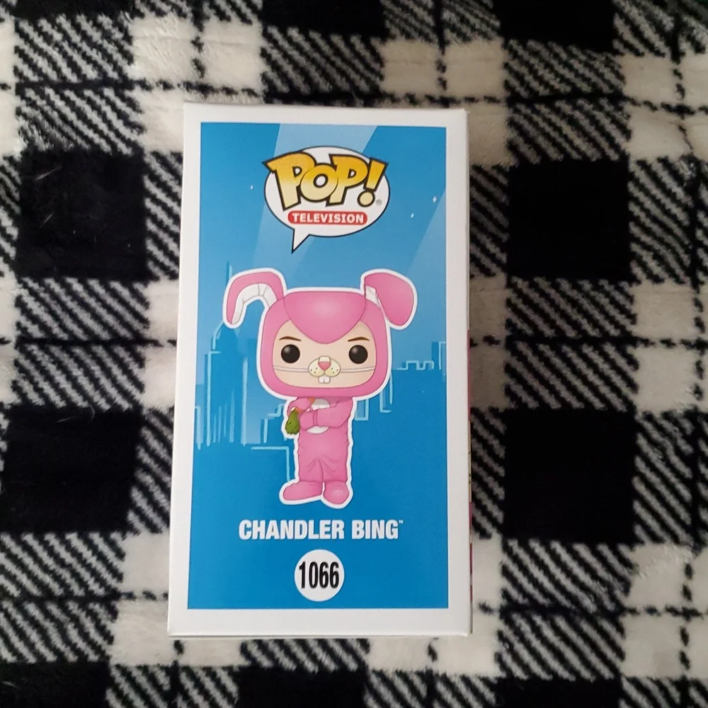 Funko Pink and Light Pink Friends Chandler Bing Pop! Vinyl Box Back - Picture 2 of 6